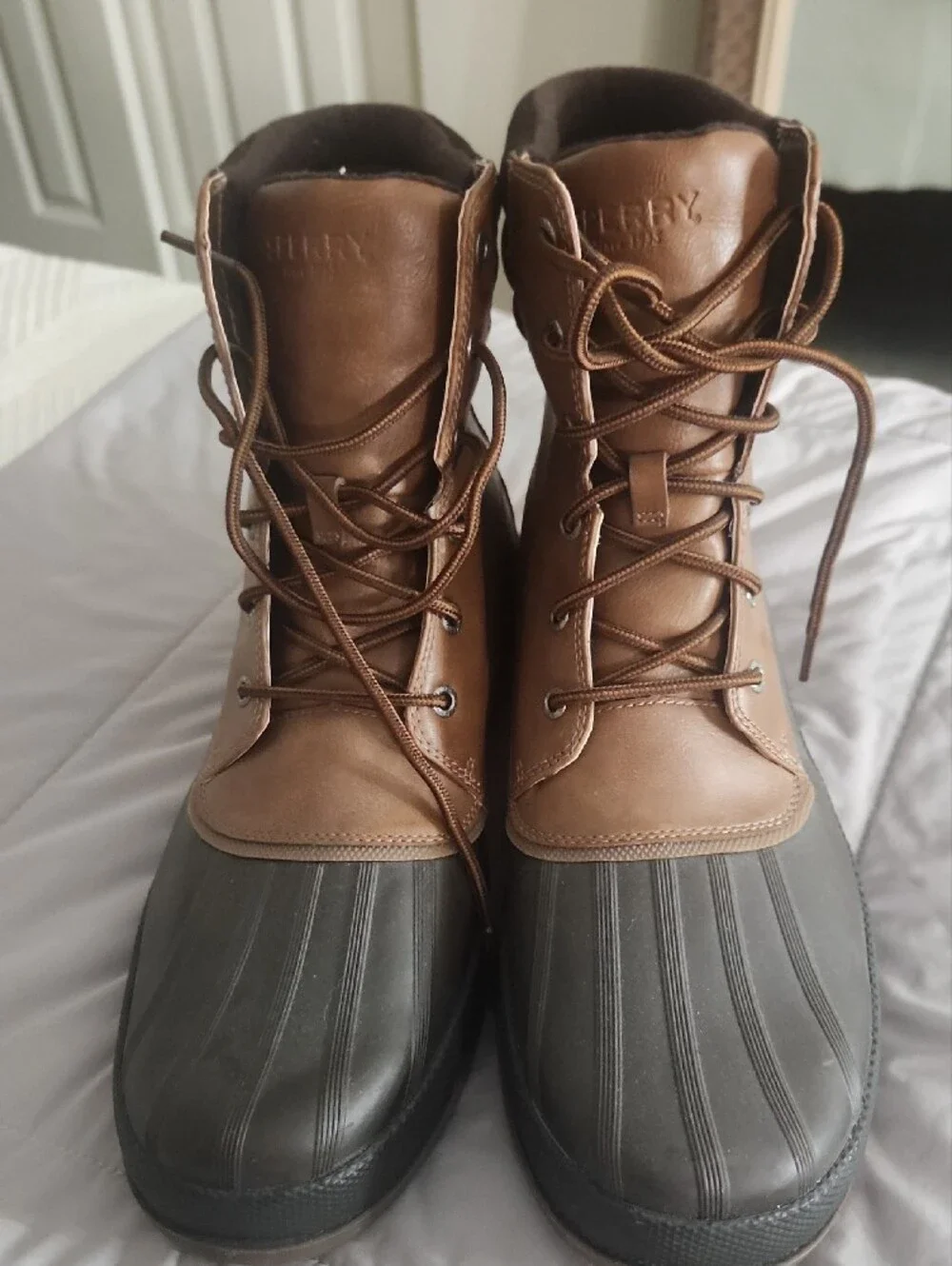 Sperry Brown Two-Tone Waterproof Duck Boot
